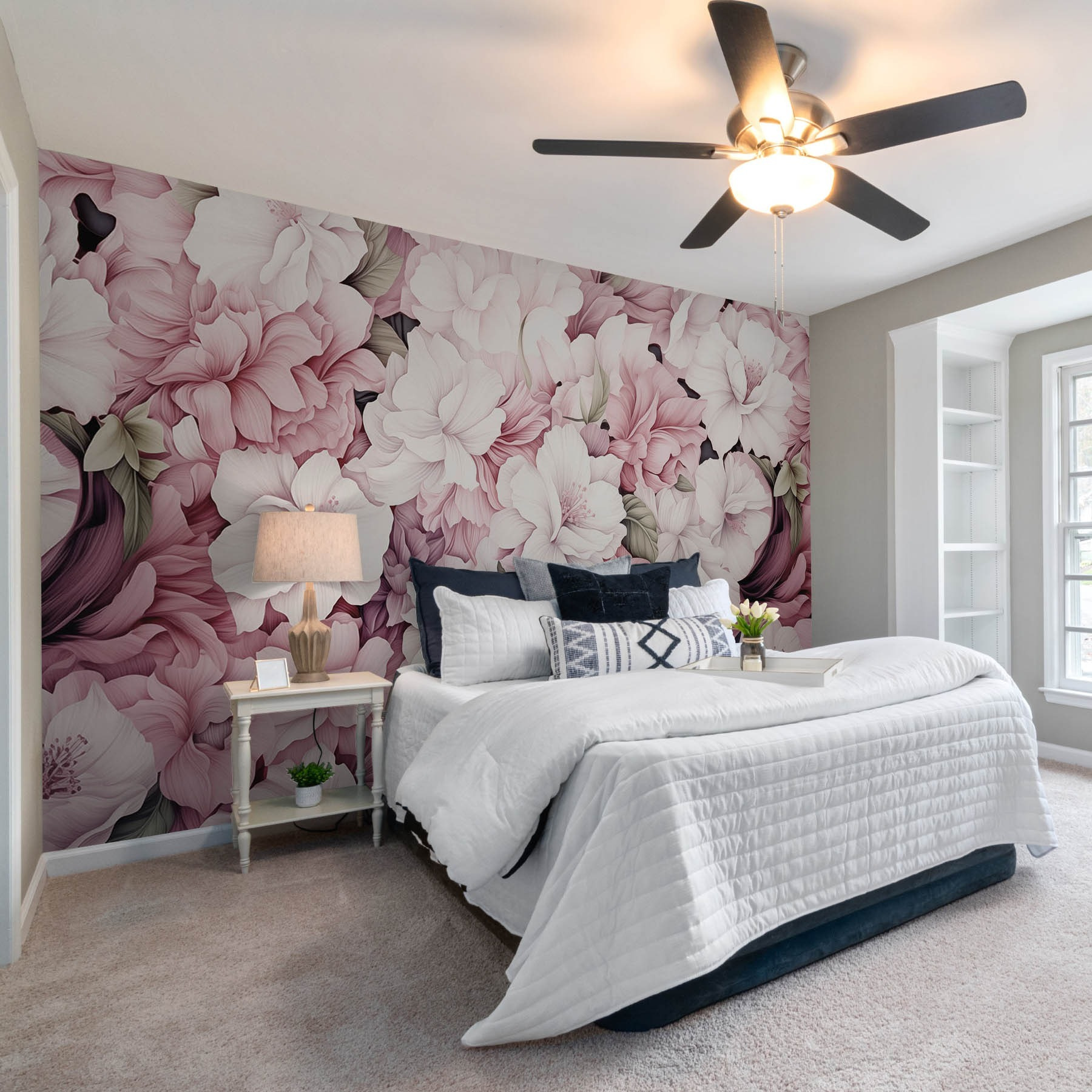 Vibrant blooms in delicate harmony