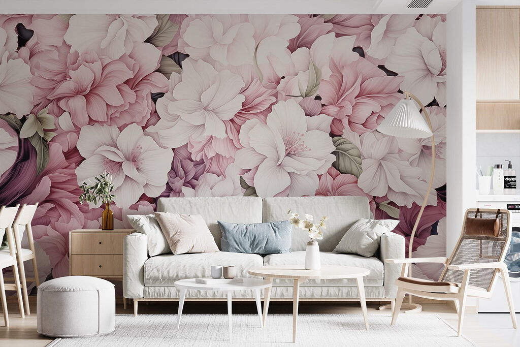 Vibrant blooms in delicate harmony