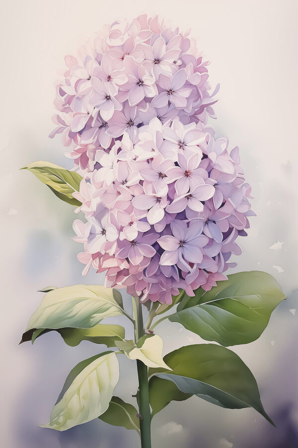 Delicate blooms in soft pastel hues