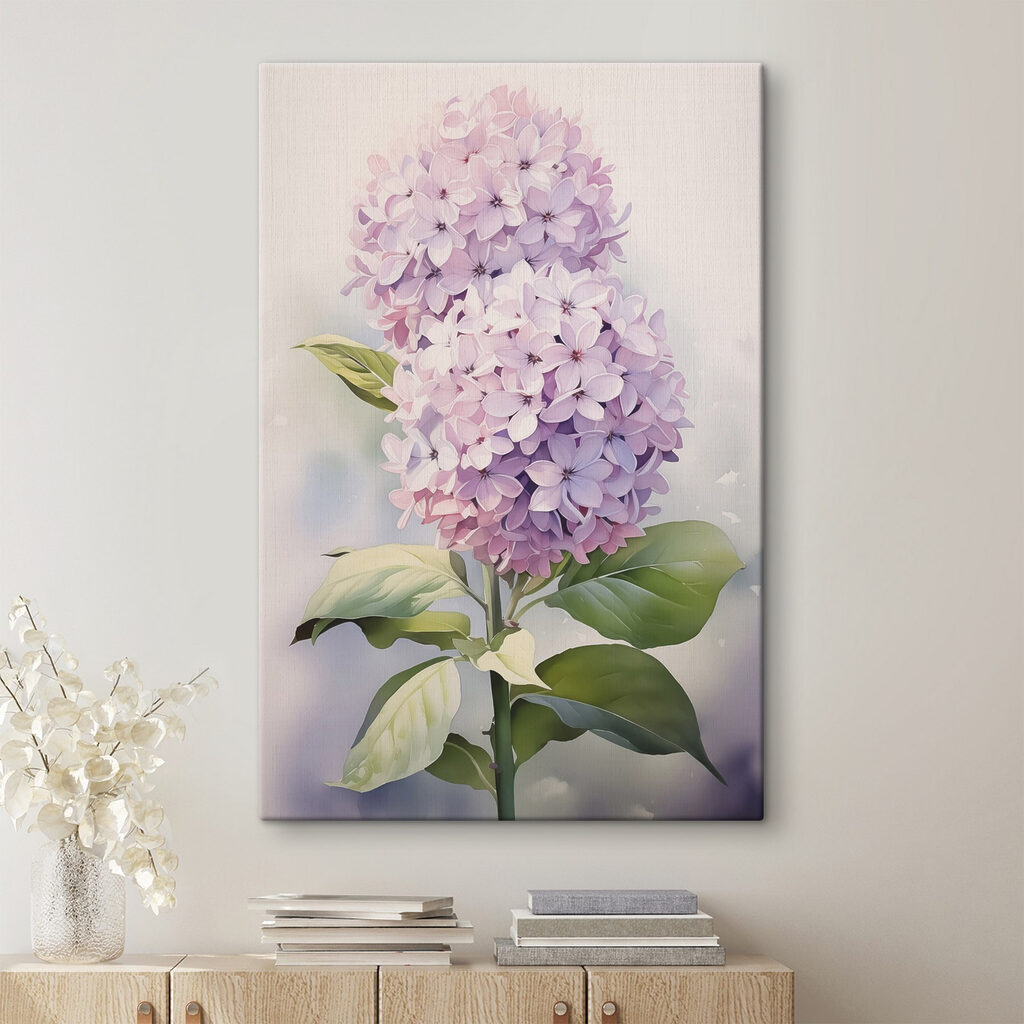 Delicate blooms in soft pastel hues