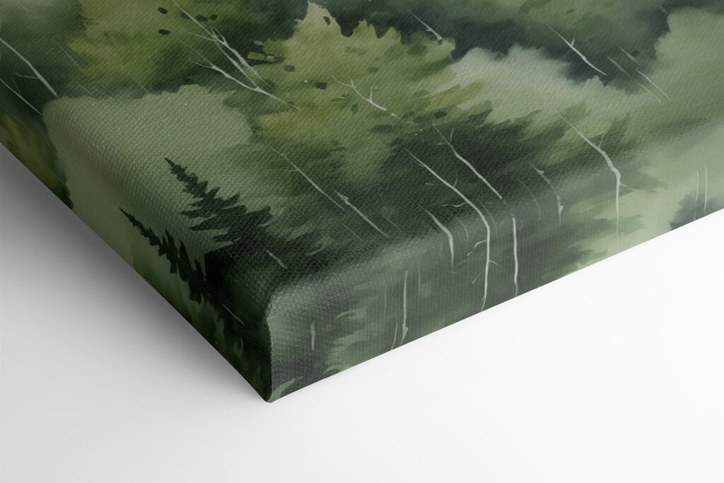 Painting of a mountain range