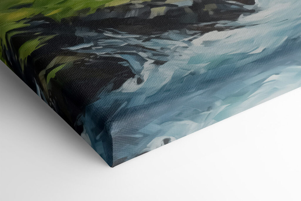 Waterfall in a valley