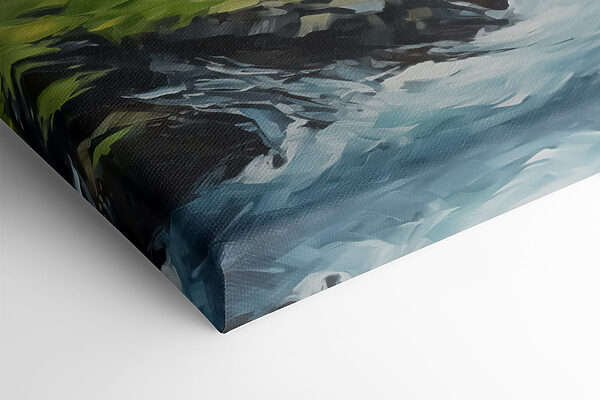 Waterfall in a valley