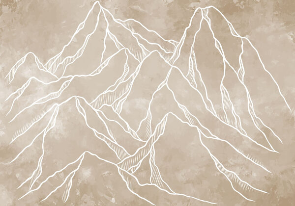 Dibujo de una cadena montañosa Dibujo de una cadena montañosa