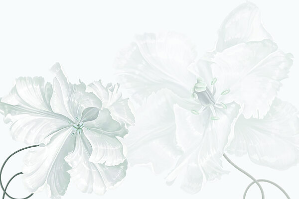 Delicate blooms in soft elegance