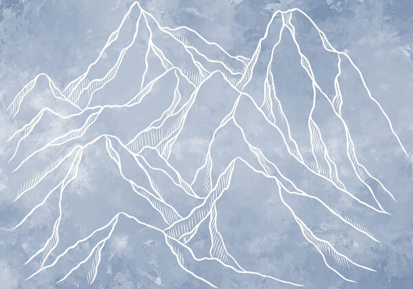 Dibujo de una cadena montañosa Dibujo de una cadena montañosa