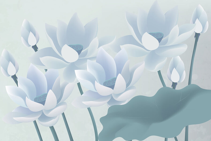 Grupo de flores blancas