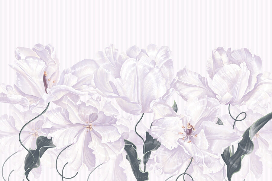 Flores suaves en delicada armonía