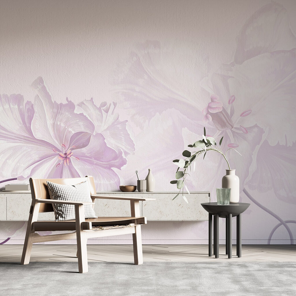Delicate blossoms in soft hues