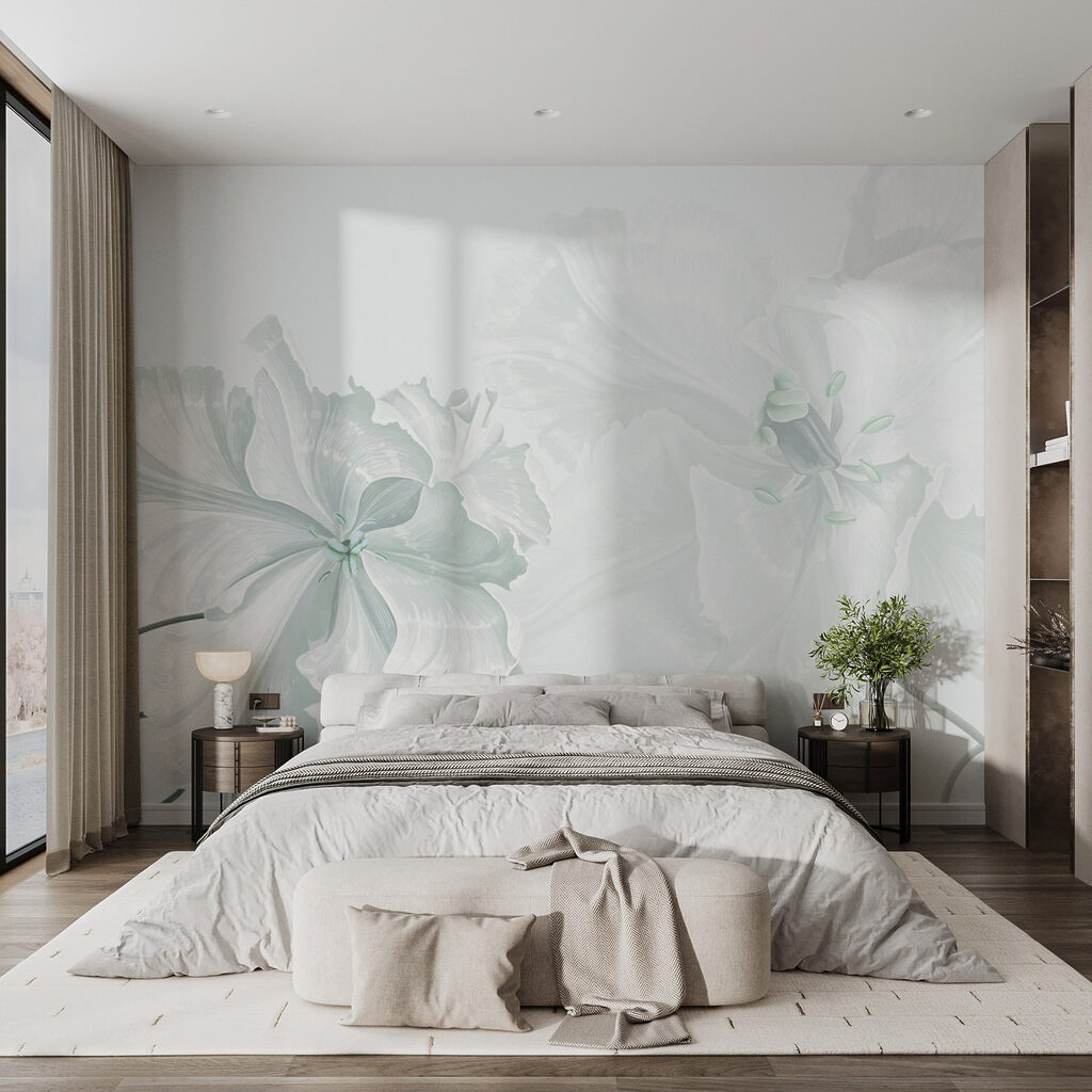 Delicate blooms in soft elegance