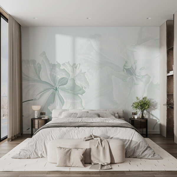Fotomurales Fotomurales Delicadas flores de suave elegancia (SKU: w02566v1)