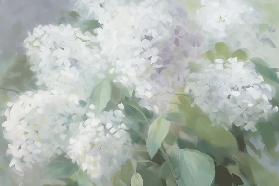 Delicadas flores en tonos suaves