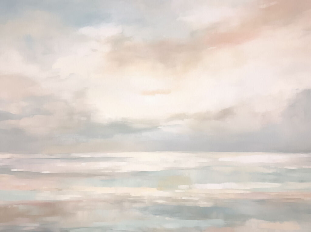 Pintura de un cielo nublado Pintura de un cielo nublado
