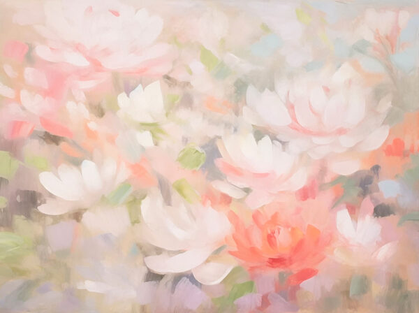 Pintura de flores sobre una superficie blanca Pintura de flores sobre una superficie blanca