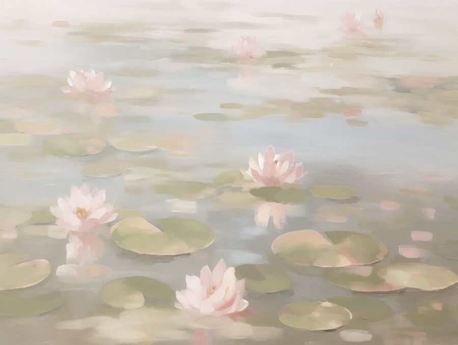 Flores de nenúfar en un estanque