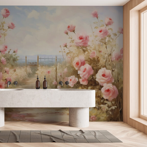 Pintura de rosas rosadas Pintura de rosas rosadas