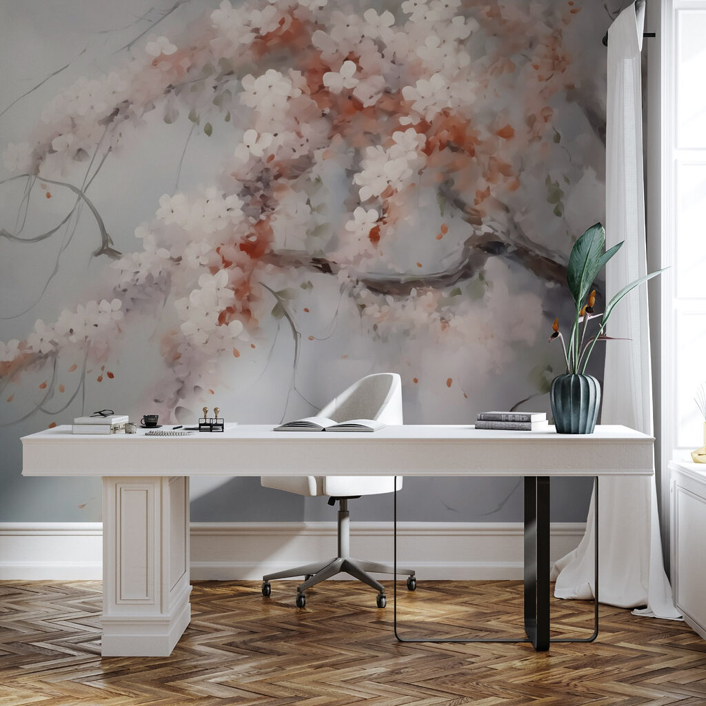 Tree with white flowers Tree with white flowers