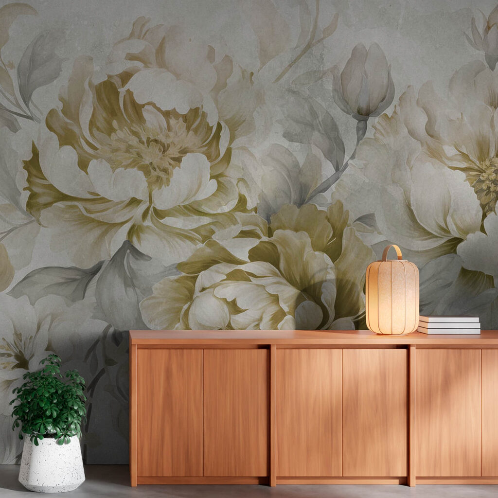 Soft floral elegance in muted tones