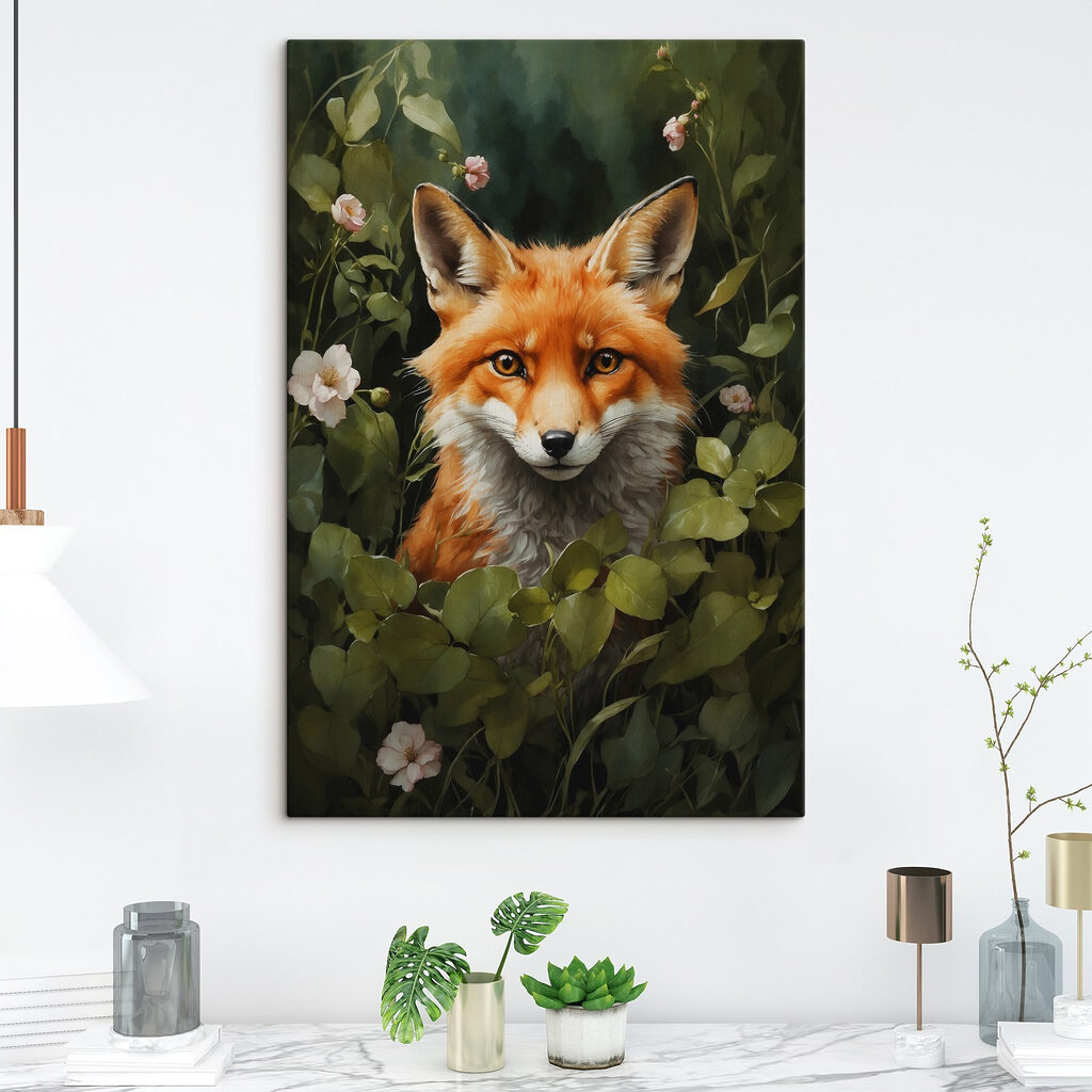 Fox in a bush Fox in a bush
