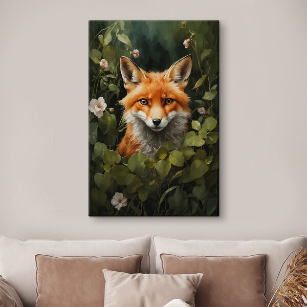 Fox in a bush Fox in a bush