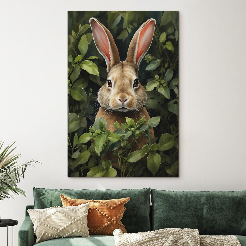 Rabbit in the bushes