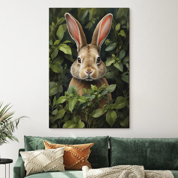 Rabbit in the bushes
