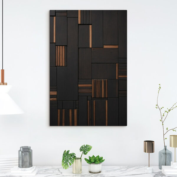 Black and brown wood wall Black and brown wood wall