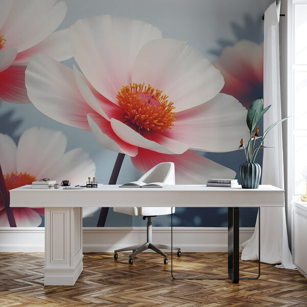 Delicadas flores danzan bajo una luz suave Delicadas flores danzan bajo una luz suave