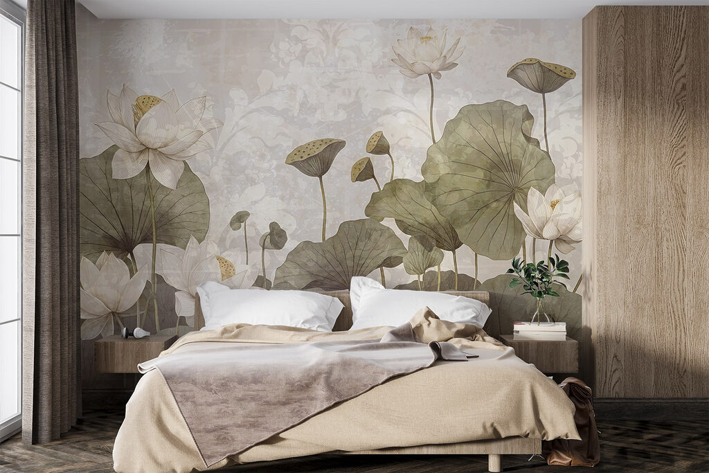 Delicate flowers in serene harmony