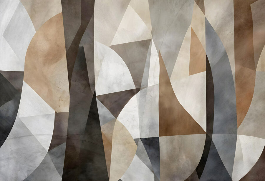 Pared con diferentes colores y formas
