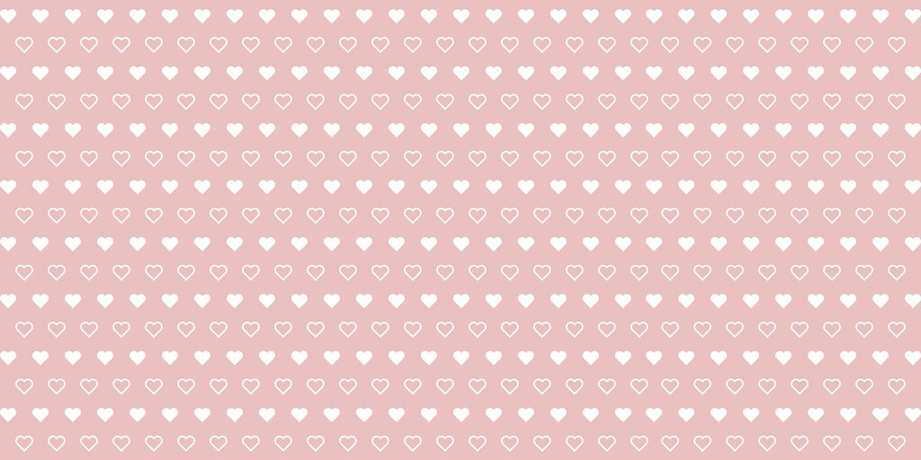 Motivo de corazones blancos sobre fondo rosa Motivo de corazones blancos sobre fondo rosa