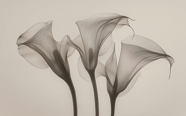 Grupo de flores con fondo blanco Grupo de flores con fondo blanco