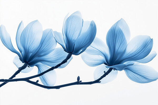 Delicate blue petals in gentle bloom Delicate blue petals in gentle bloom