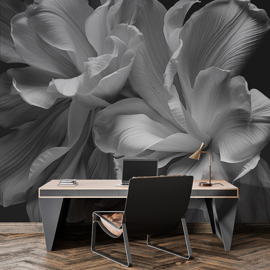 Elegancia floral en tonos monocromáticos