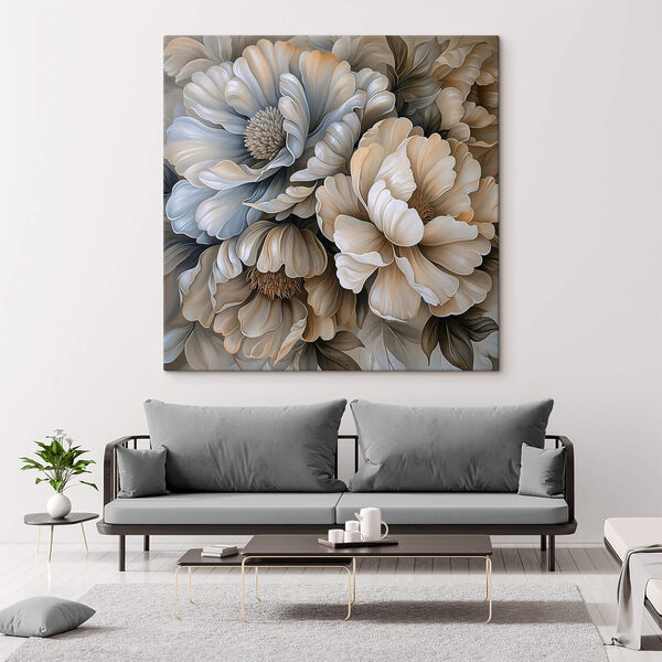 Delicate blooms in soft hues
