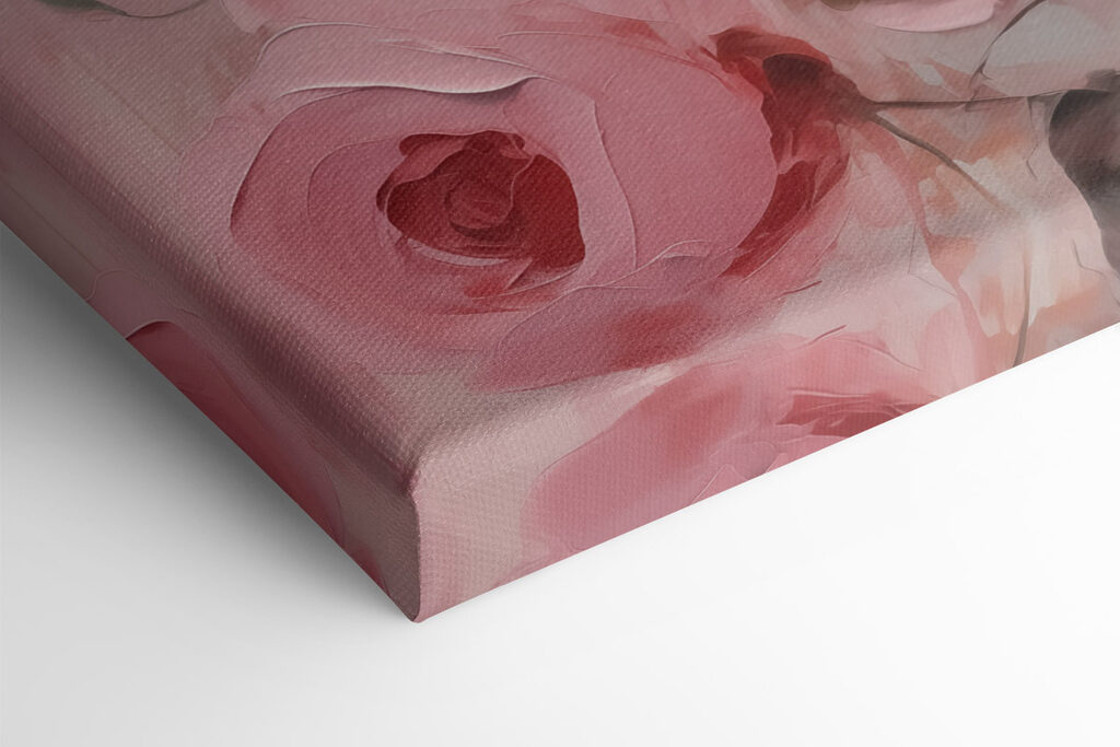 Painting of pink roses Painting of pink roses