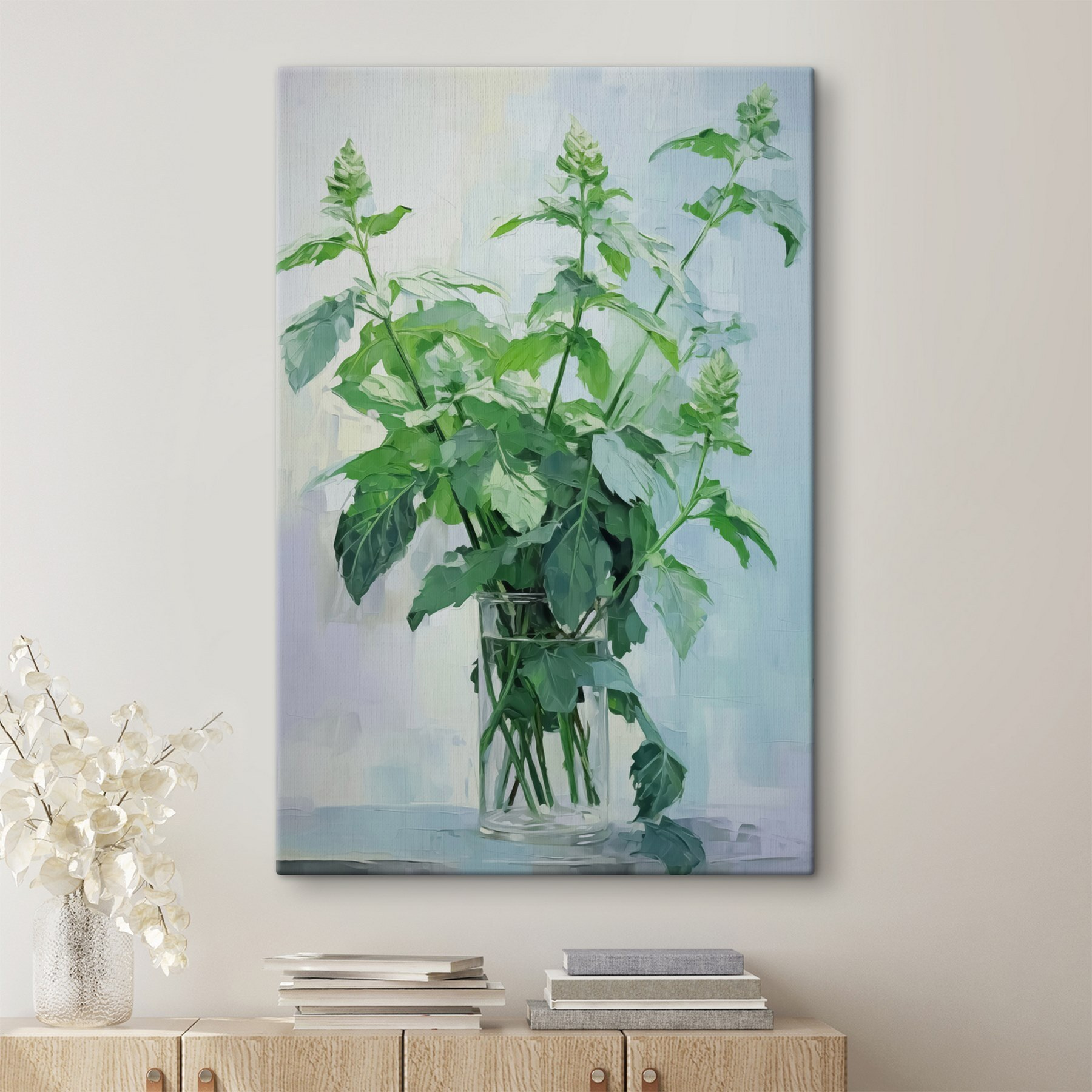 Plant in a glass vase Plant in a glass vase