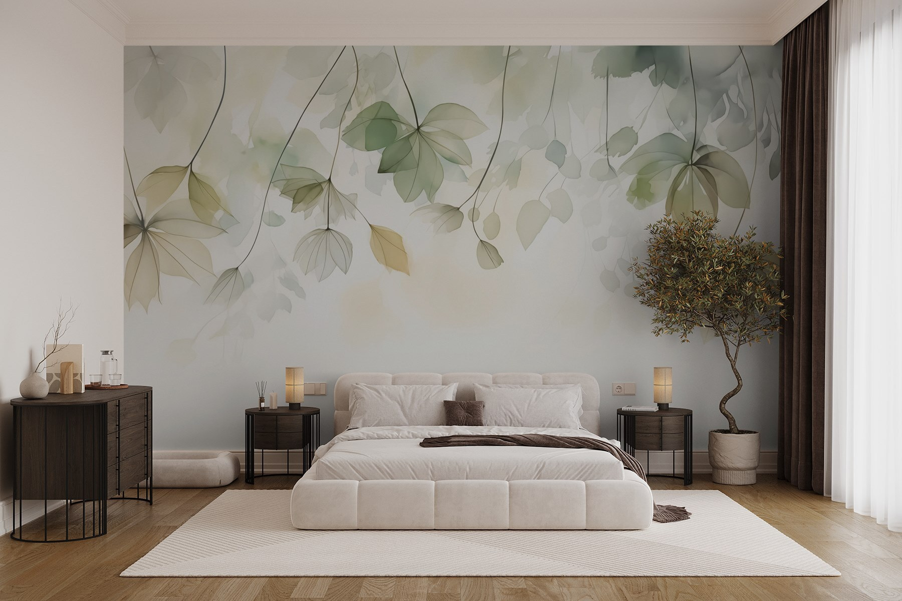 Delicate leaves in soft hues Delicate leaves in soft hues