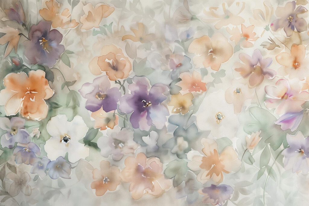 Pintura de flores sobre una superficie blanca Pintura de flores sobre una superficie blanca