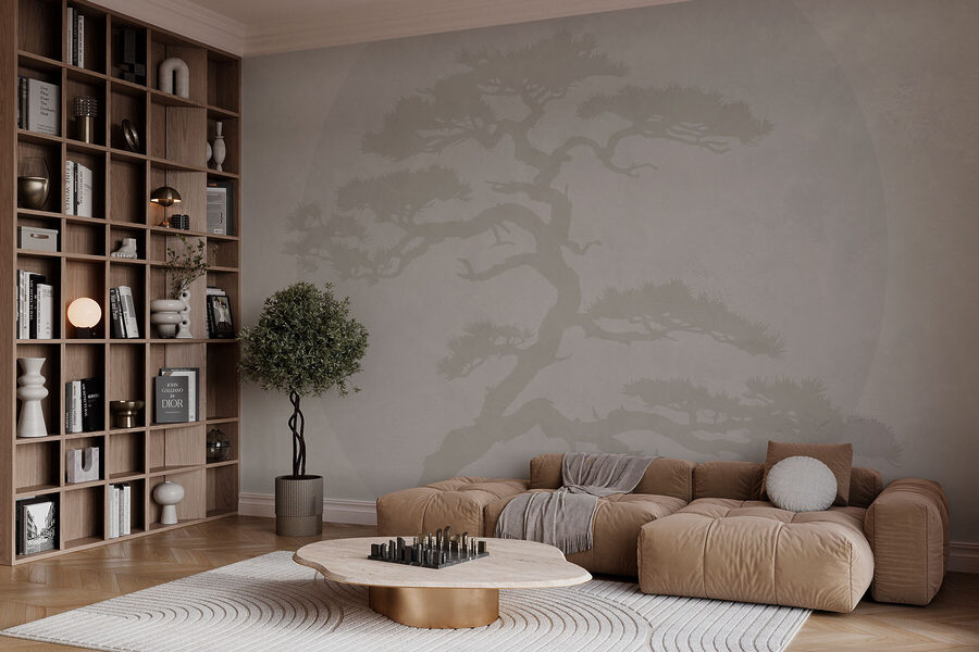Árbol con ramas y hojas