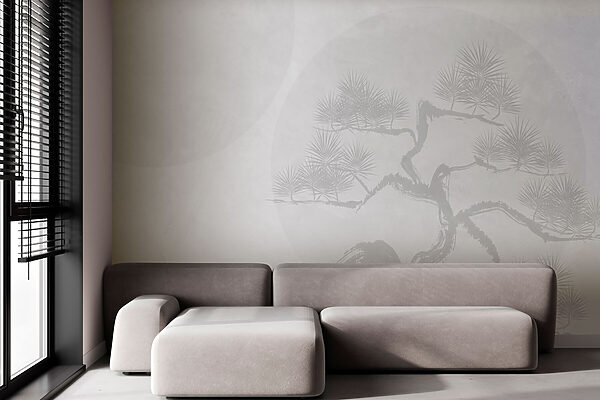 Fondo blanco con un árbol Fondo blanco con un árbol