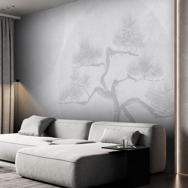 Fondo blanco con un árbol Fondo blanco con un árbol