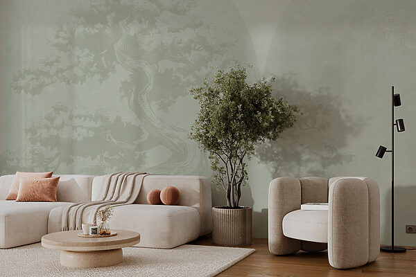 Árbol con tronco curvado Árbol con tronco curvado