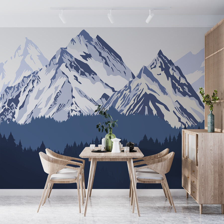 Cordillera con árboles