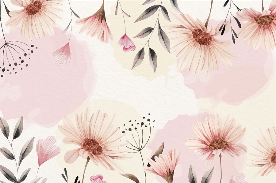 Fotomurales Delicadas flores sobre fondo suave - Imagen 3