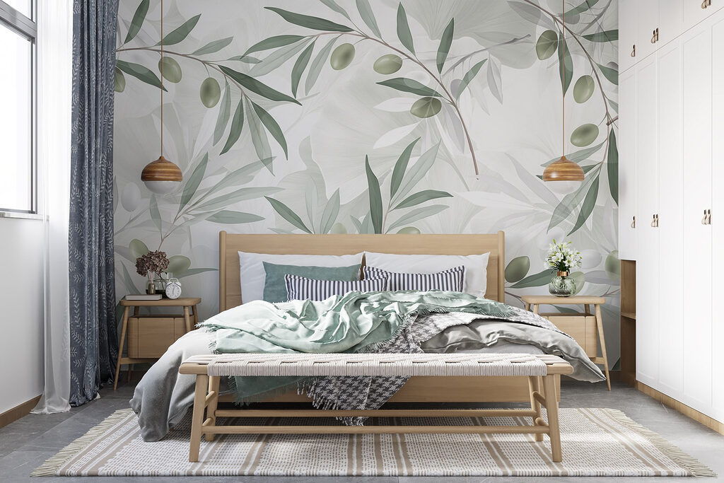 Delicate greenery on a soft backdrop