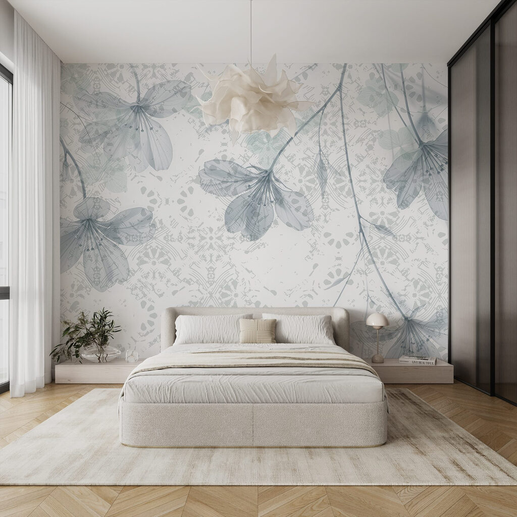 Delicate blooms on a soft background