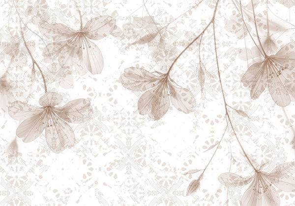 Delicate flowers in soft hues