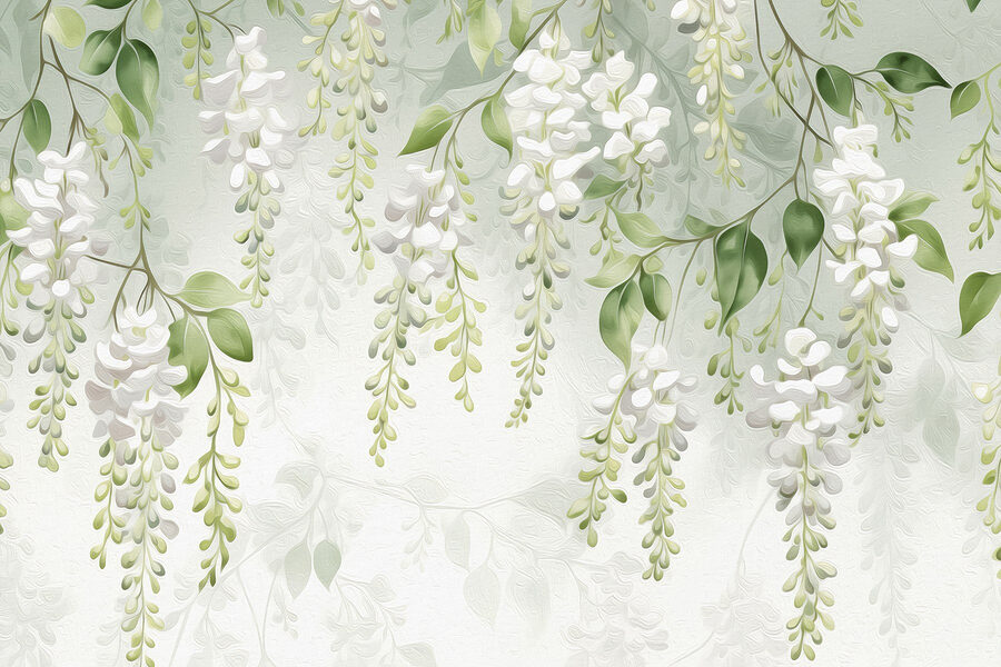 Fotomurales Flores delicadas en tonos suaves - Imagen 4