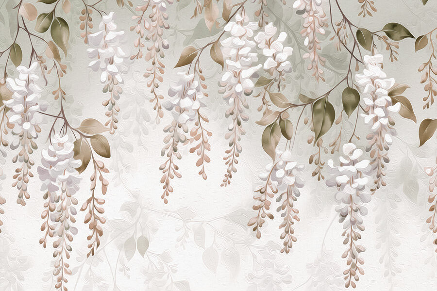 Delicado arreglo floral en tonos suaves